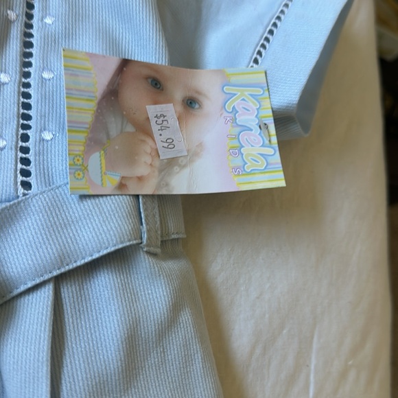 New with tags boy blue romper embroidered European style size 18 months - Picture 8 of 8